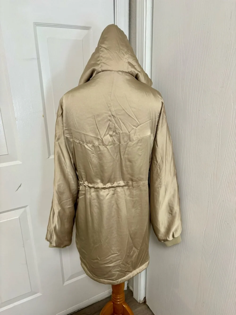 Urban Outfitters Mirabelle Satin Parka